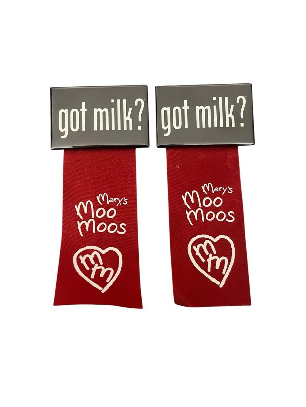 Got Milk? Mary Moo Moos Vintage Pinback Button Lot Promo Collectible
